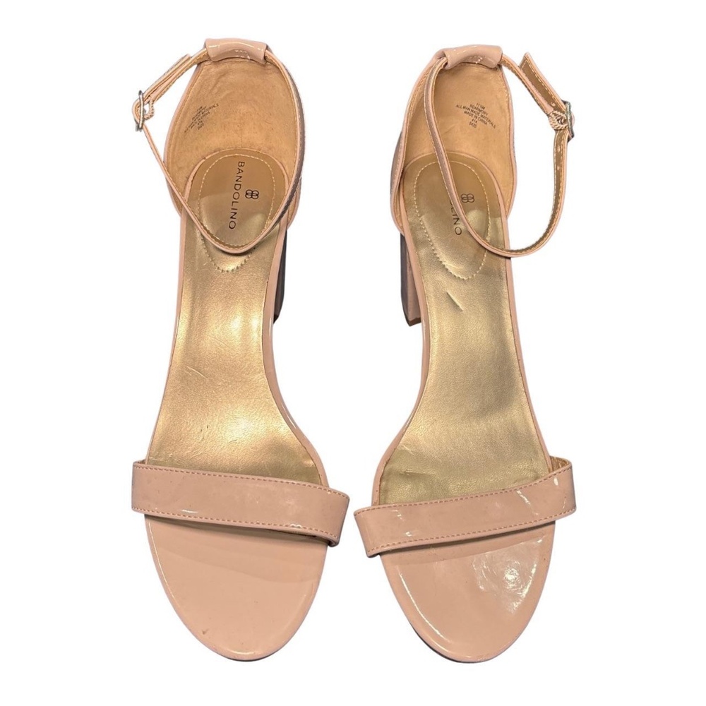 Bandolino Women's Armory Ankle Strap Heels Sandals, Size 11.5 M, Nude